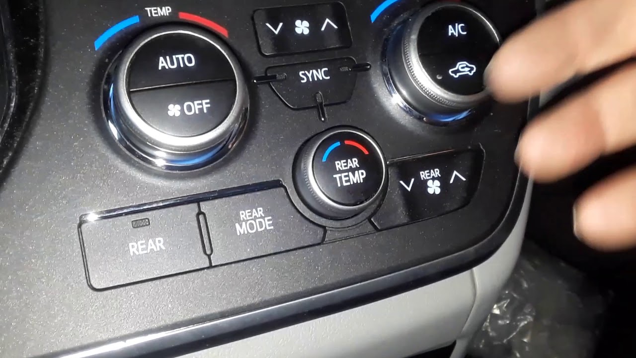 How to Sync & Operate Toyota Sienna Air Conditioner Heater Controller