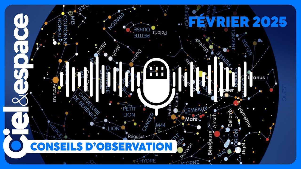 Dans le ciel en février 2025