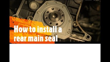How to install a TSI rear main seal