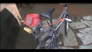 Homemade Weed Eater/Weed Wacker Motorized Bike Build (part 4/4)