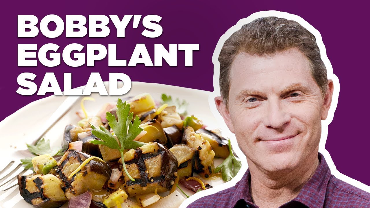 Bobby Flay Makes Grilled Eggplant Salad | Grill It! with Bobby Flay | Food Network