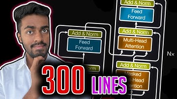 The complete Transformer Neural Network Code in 300 lines!