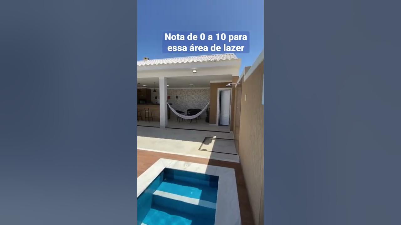 Área de lazer de respeito! 🤩