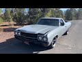 1970 El Camino with Gear Vendors and PCS Paddle Shifters First Test Drive - Video #1