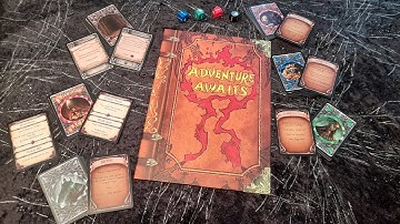 Adventure Awaits - New solo RPG dungeon crawler - Warhammer quest style card & dice game. Overview