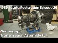 Gearing up! Transmission Assembly Part 1/2 - 1989 Toyota Restoration Episode 26.