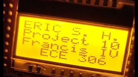 ECE 306   Project 10