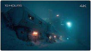 Extreme Blizzard & Intense Howling Wind┇Steady Snowfall for Stress Relief Storm