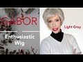 Gabor enthusiastic wig review  light grey  affordable short layered style