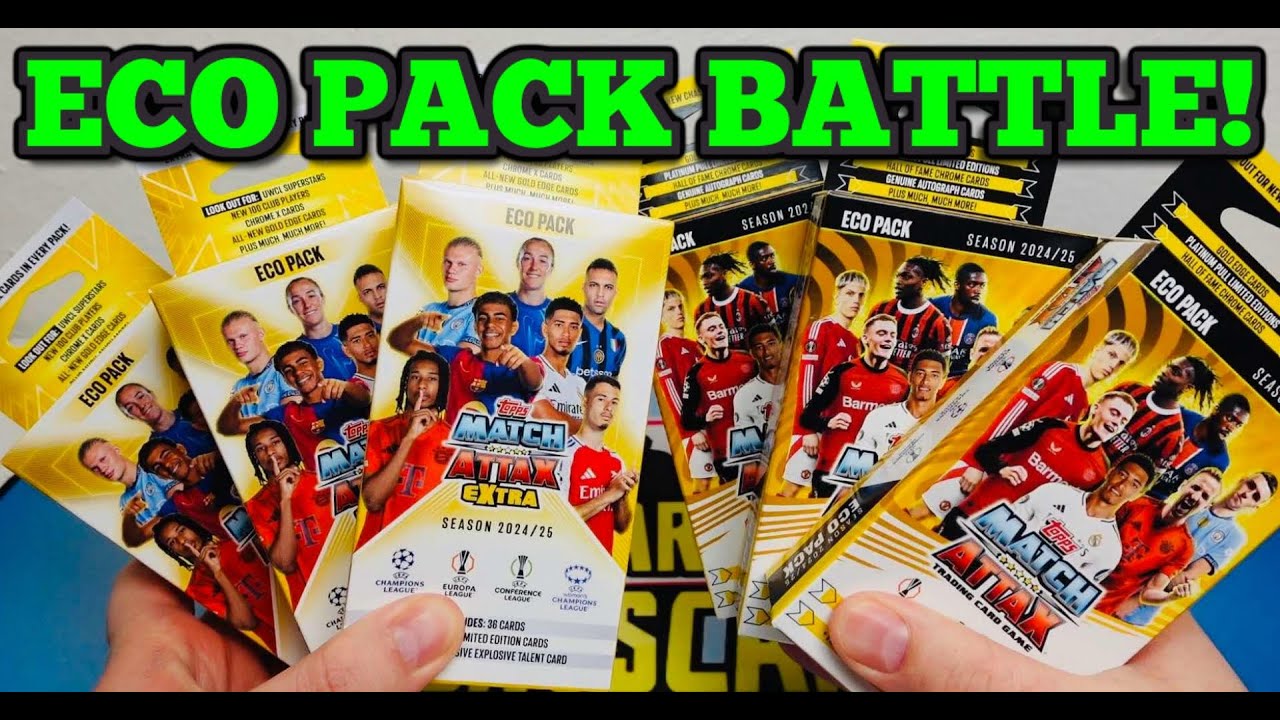 RONALDO HIT?! 😲🔥6x Eco Pack 24-25 TOPPS MATCH ATTAX Extra vs MATCH ATTAX! Fotbalové kartičky! Unbox