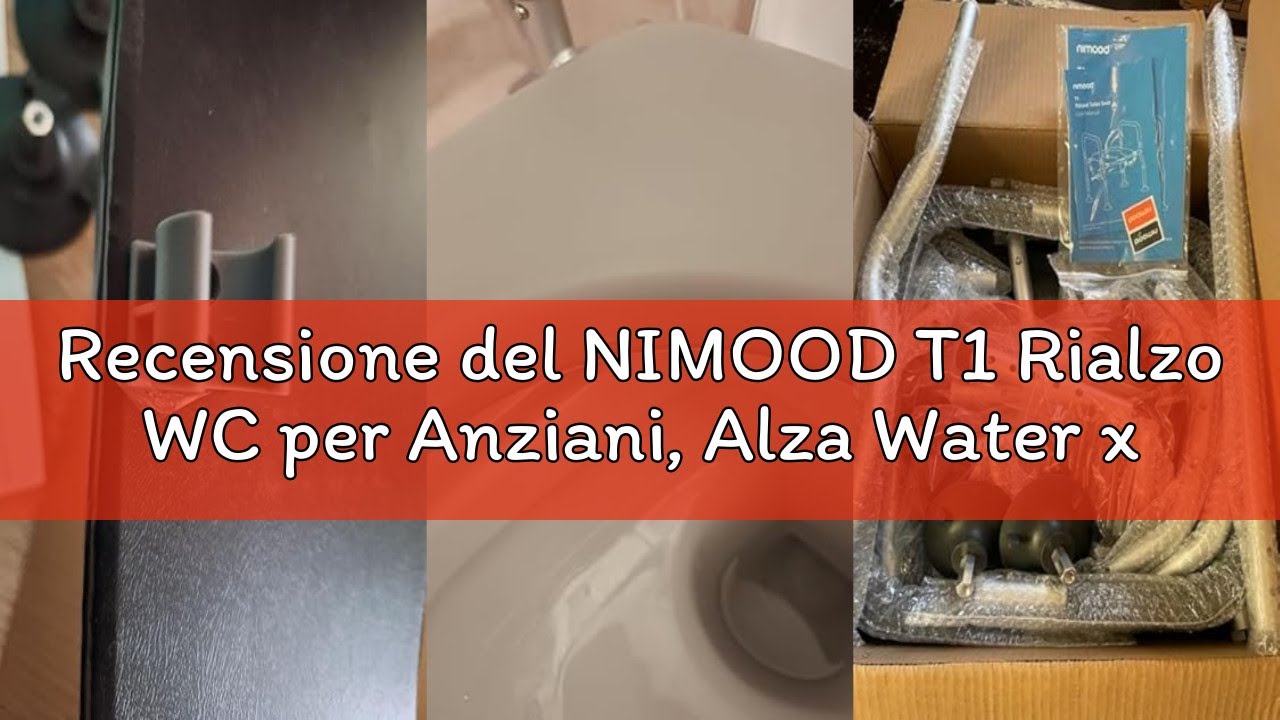 Recensione del NIMOOD T1 Rialzo WC per Anziani, Alza Water x Anziani, Alzata per WC, Alzawater per P