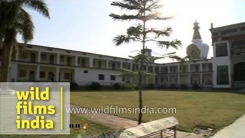View of Mindrolling Monastery, India