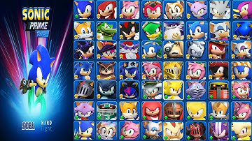 Sonic Prime Dash New Netflix Game - All 56 Characters Unlocked Android Gameplay