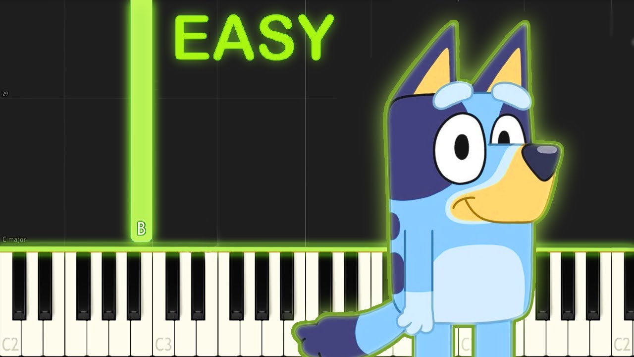 BLUEY - EASY Piano Tutorial - YouTube