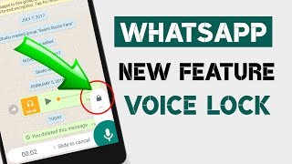Voice Message Lock on WhatsApp  new Update