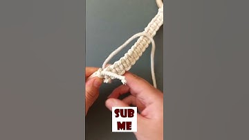 Making a macrame curtain holder in just 5 minutes 😍 macrame DIY