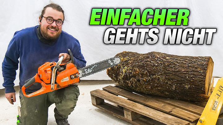 DAS KANN JEDER! Wie du Bretter --FREIHAND -- mit der Kettensäge auftrennst!