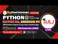 Python for AI with ChatGPT Batch-2 Session-1 by Dr.K.Sudheendra Rao from Raj Cloud Technologies.