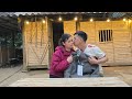 A single mother gives a warm gift and a sweet kiss to the police officer.