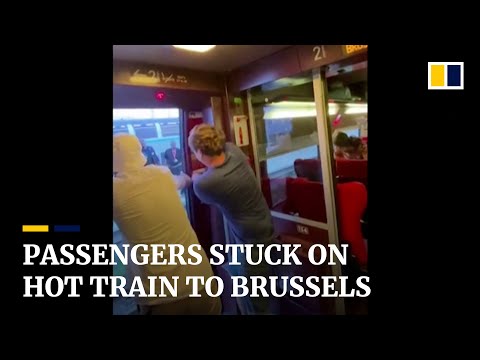 Passengers stuck on Paris-Brussels train for 4 hours amid heatwave in Europe
