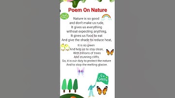 Poem On Nature#Poem On Nature In English#Nature Poem#Nature Poem In English/#youtubeshorts#shorts