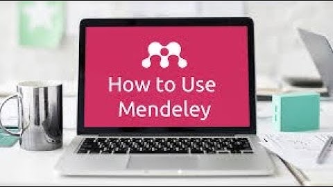 How to use Mendeley Desktop for Citation and Referencing in MS word