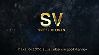 ಧನ್ಯವಾದ ಕರ್ನಾಟಕ 💛❤ | THANKS FOR 1000 SUSBSCRIBERS😍 🙌 | SPOTY VLOGES |