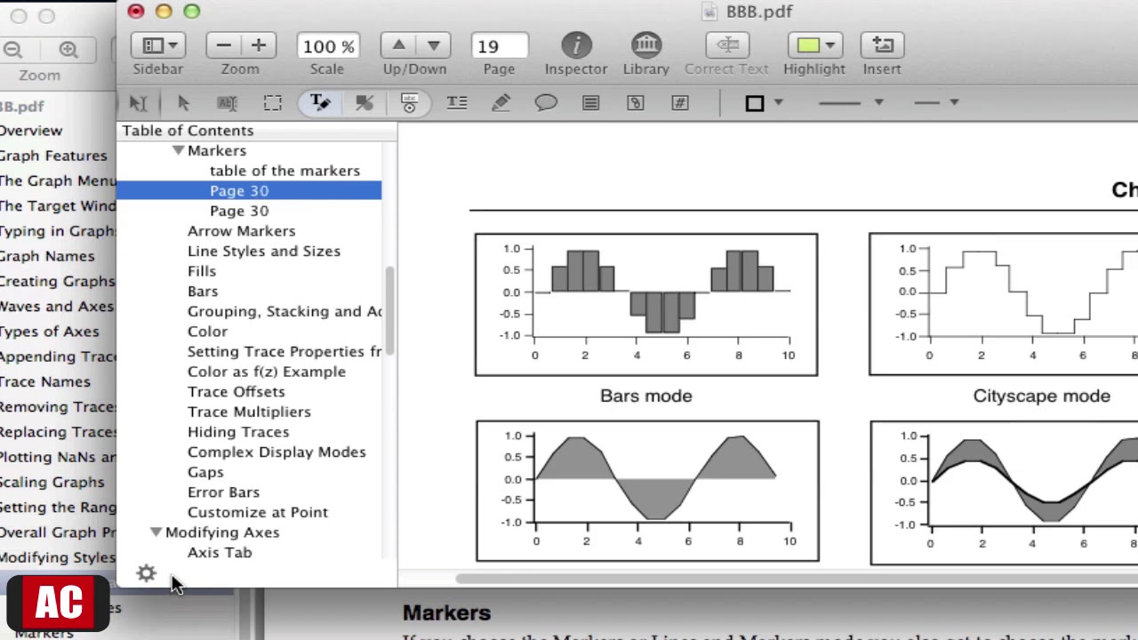 manual table of contents word mac