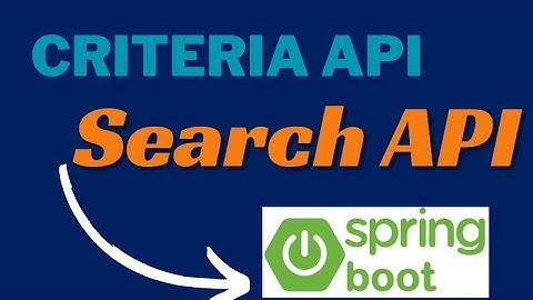 Criteria Api In Spring Boot | Search Api Spring Boot |Jpa Specifications Spring Boot