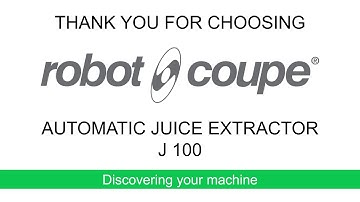 Robot-Coupe J100 Your machine