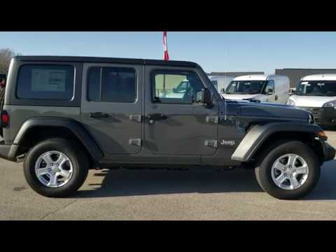 BRAND NEW JEEP WRANGLER SPORT 24S STING GRAY 4 DOOR WALK AROUND REVIEW  9J447 SOLD!  - YouTube