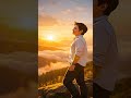 mountain peaceful view #cinematicanimation #rainambience #relaxingmusic #4kanimation #animatedshorts
