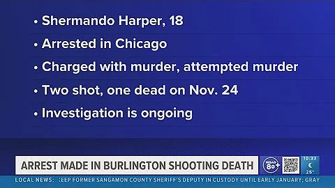Suspect arrested in connection to Burlington shooting that left 1 dead and 1 injured