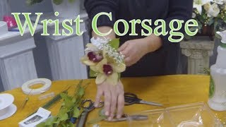 How to make a wrist corsage with cymbidium orchids