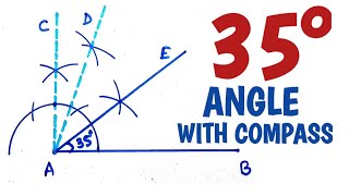 How to construct 35 degree angle with compass.........