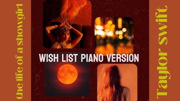 @TaylorSwift _Wish List (piano version)[New Album The Life of a showgirl 2025]