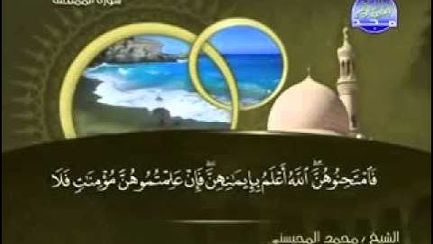 سورة الممتحنة كاملة الشيخ محمد المحيسني