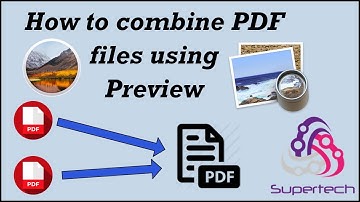How to combine PDF files using Preview