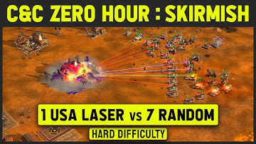 Command & Conquer: Generals Zero Hour - 1 vs 7 Hard Armies (Random)