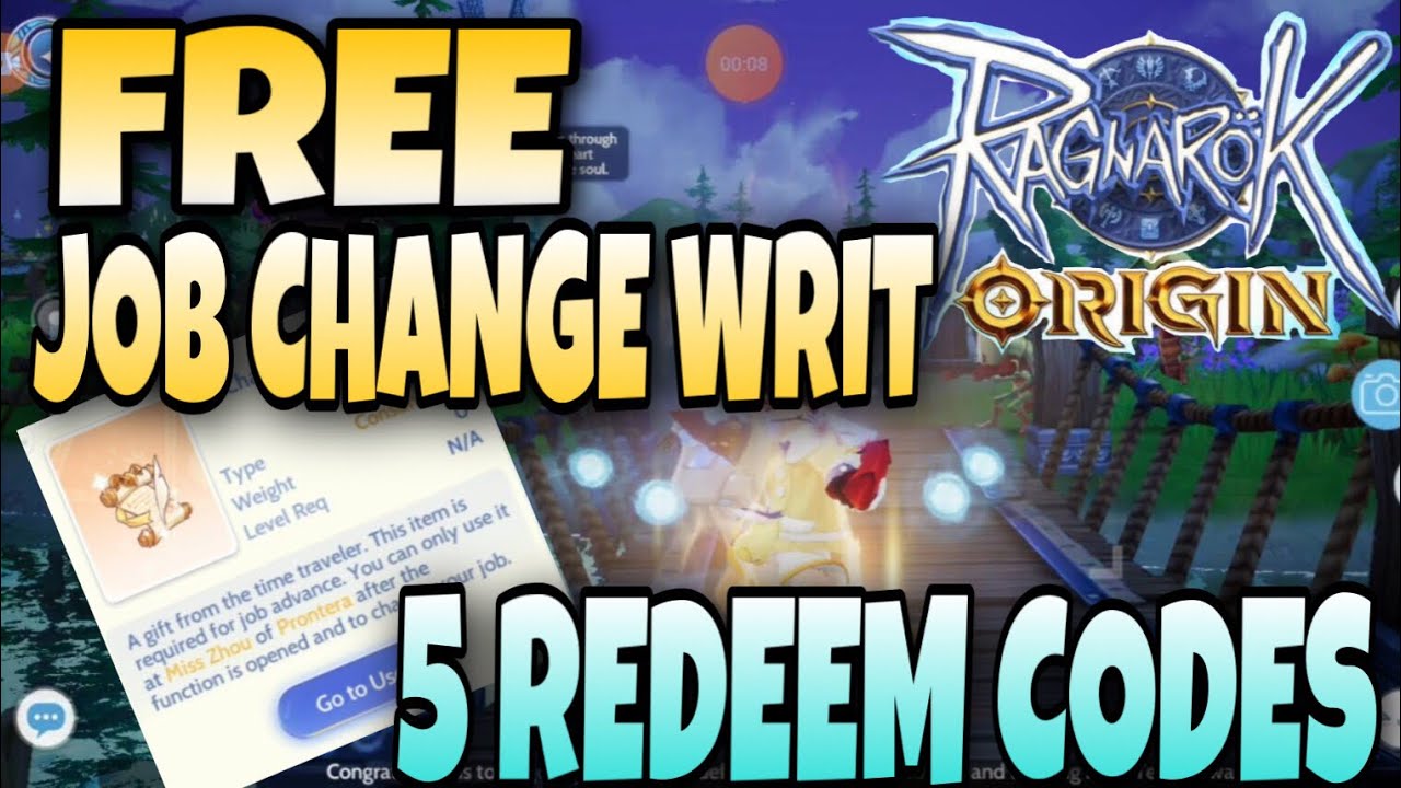 ROO FREE JOB CHANGE WRIT September 22, 2023 AND 5 REDEEM CODES Ragnarok