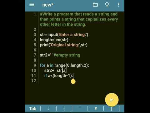 Python program to capitalize every other letter in a string - YouTube