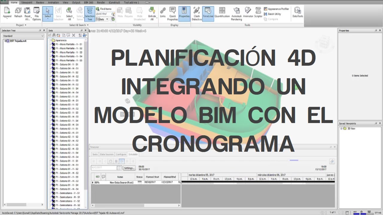 SUMA - Planificación 4D integrando un modelo BIM con el cronograma ...