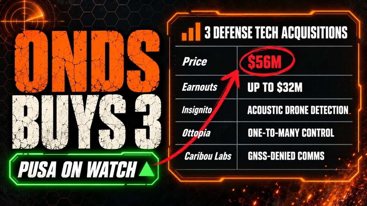 Zero Hour Today | Ondas Buys 3 Defense Tech Companies for $56M, Powerus ($PUSA) Chart