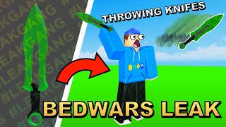 *NEW* THROWING KNIFE LEAKED! And NEW KIT LEAKED! | Roblox Bedwars Leaks