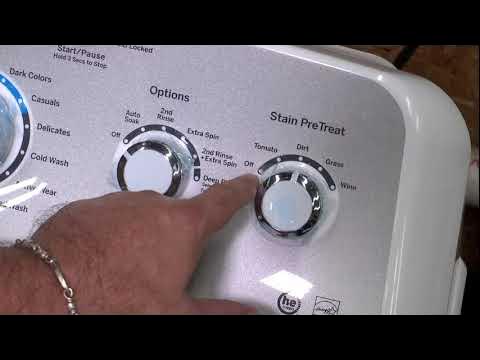 GE Top Load Washer GTW500ASNWS - testing - YouTube