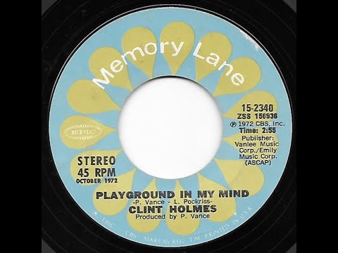 Clint Holmes Playground In My Mind My Name Is Michael