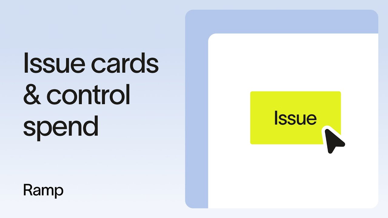 Set up new cards & control spend in Ramp - YouTube