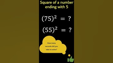 Square of a number ending with 5 | In 2 seconds| #Shorts #mathtricks   #newyoutubeshorts