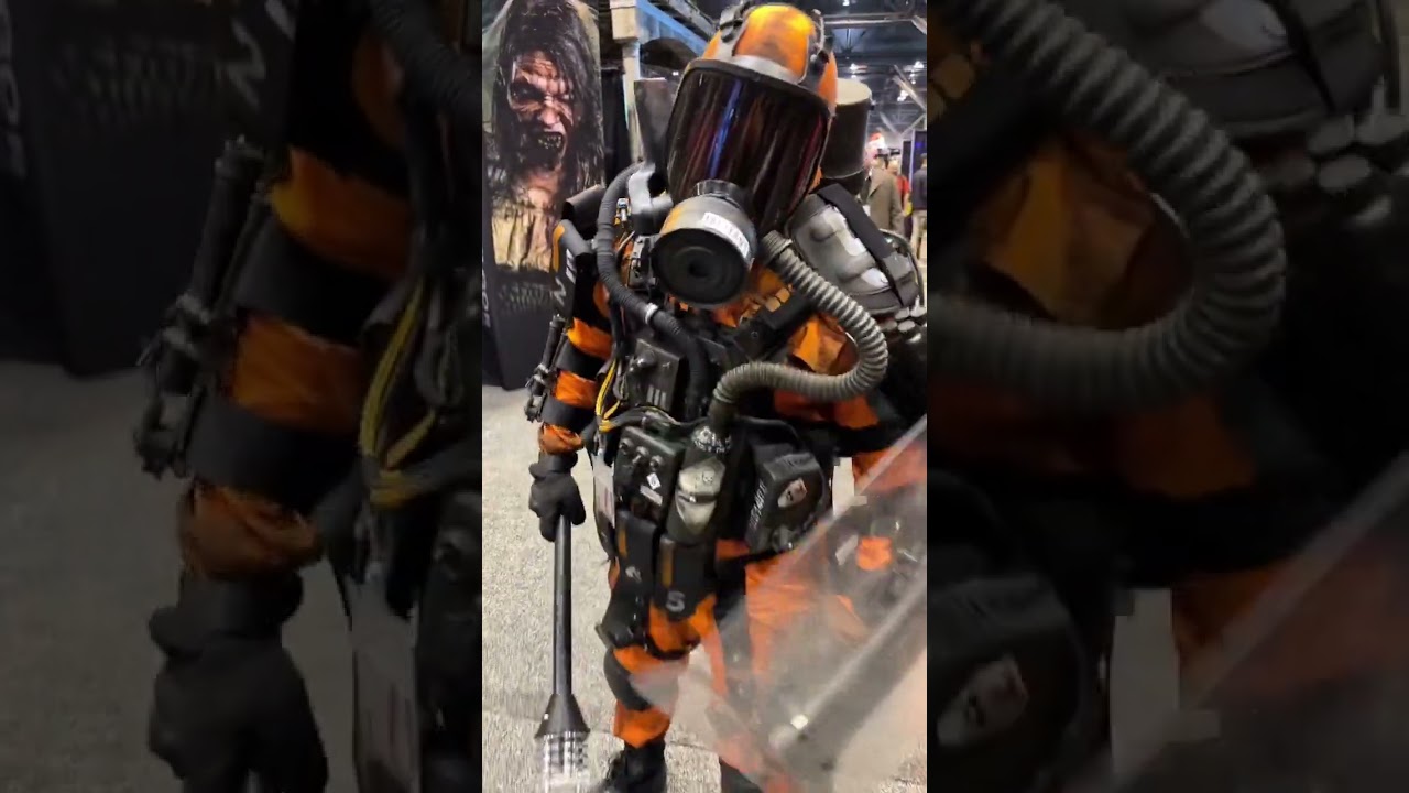 This costume is shocking!  🤯 #shorts #cosplay #transworld