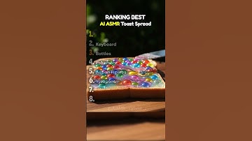 Ranking The Best AI ASMR Toast Spread -  Part 2 #asmr #oddlysatisfying #satisfying #veo3